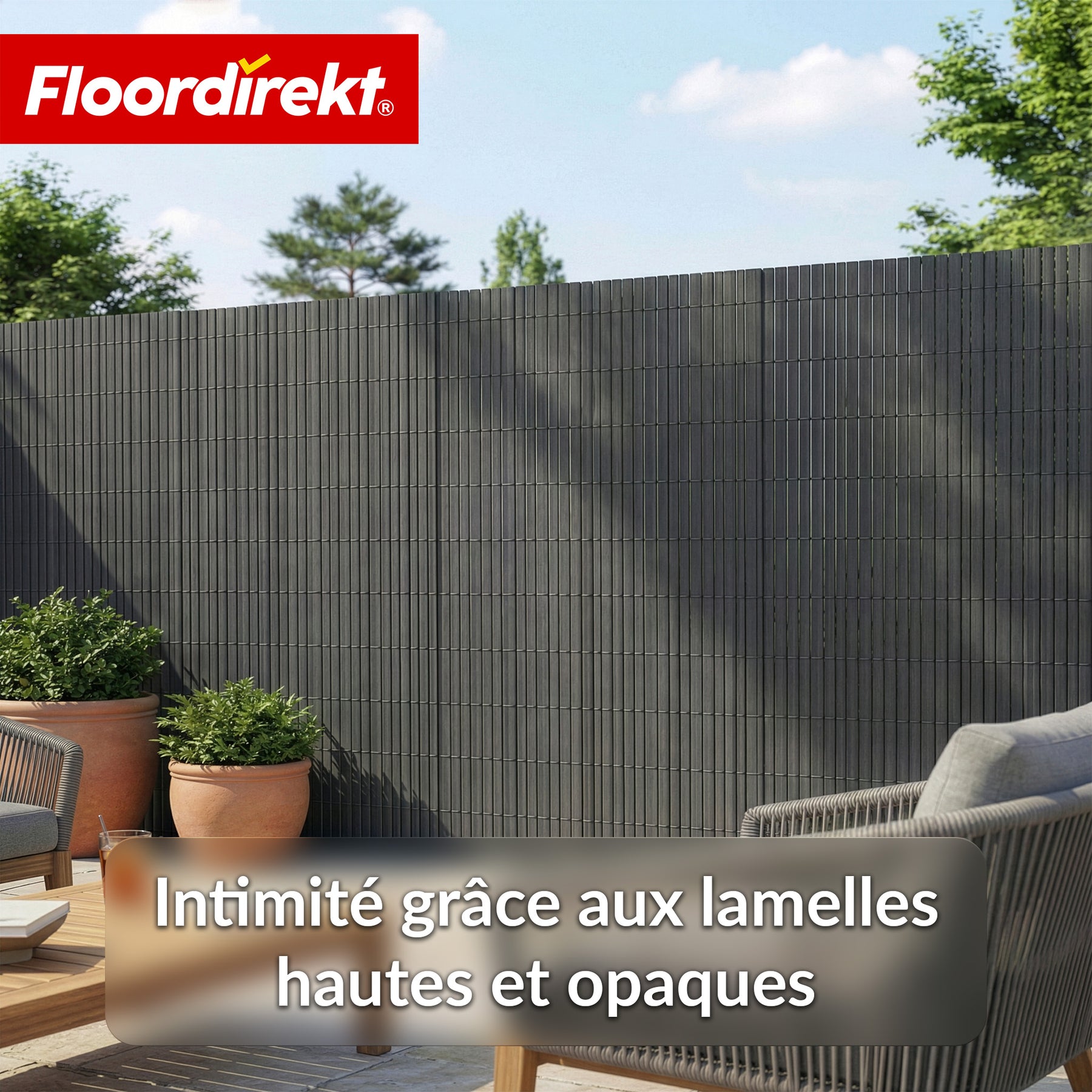 Brise-vue en PVC | Résistant aux intempéries & aux UV | Brise-vue pour balcon & jardin | 4 couleurs | Différentes tailles