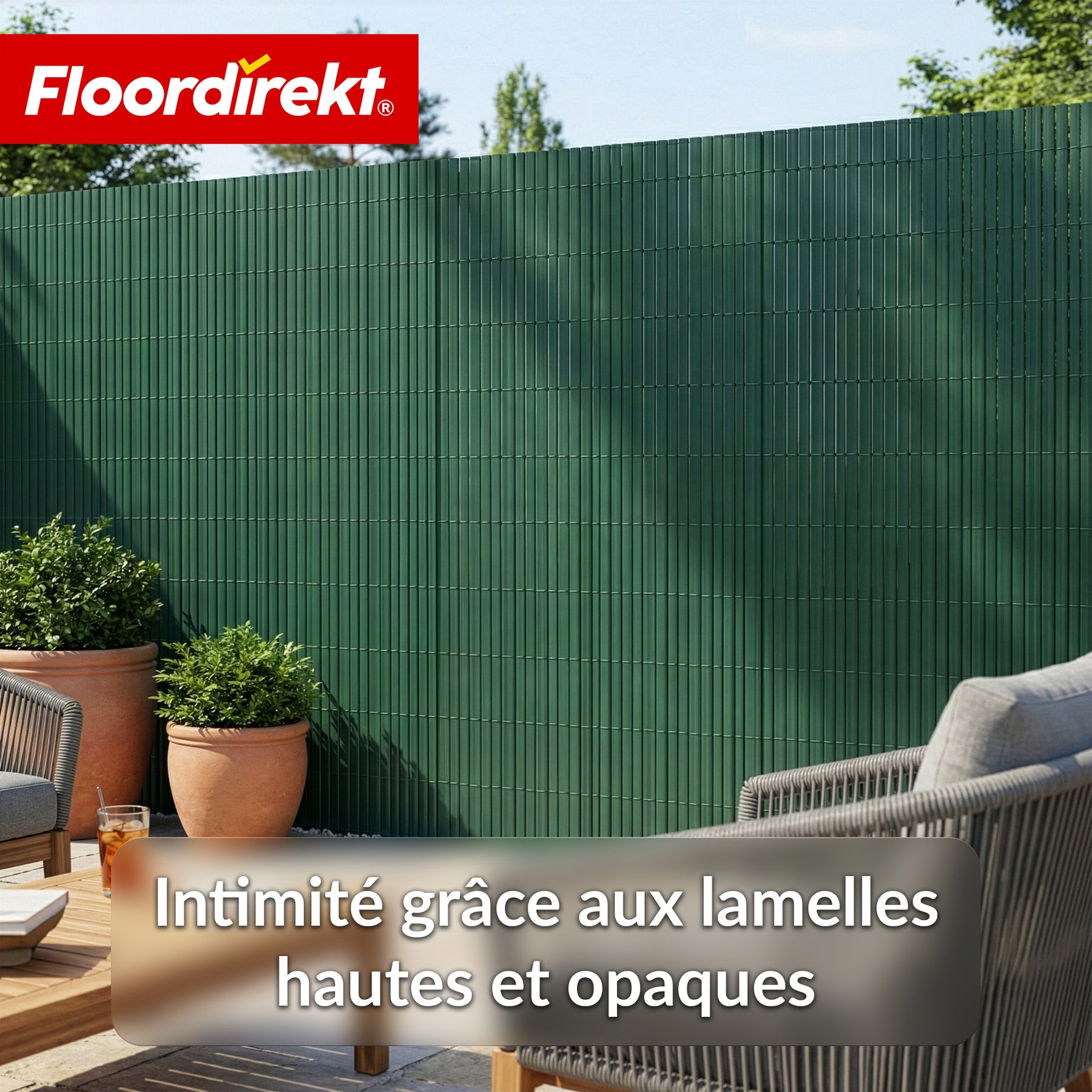 Brise-vue en PVC | Résistant aux intempéries & aux UV | Brise-vue pour balcon & jardin | 4 couleurs | Différentes tailles