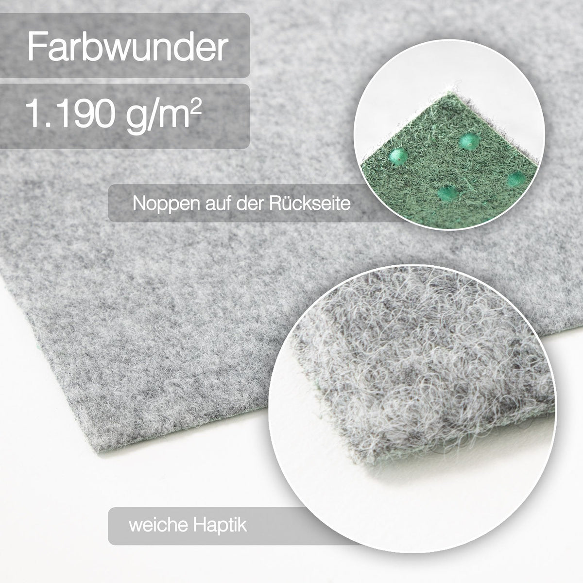 ✂ Tapis de pelouse Farbwunder Pro | Gris