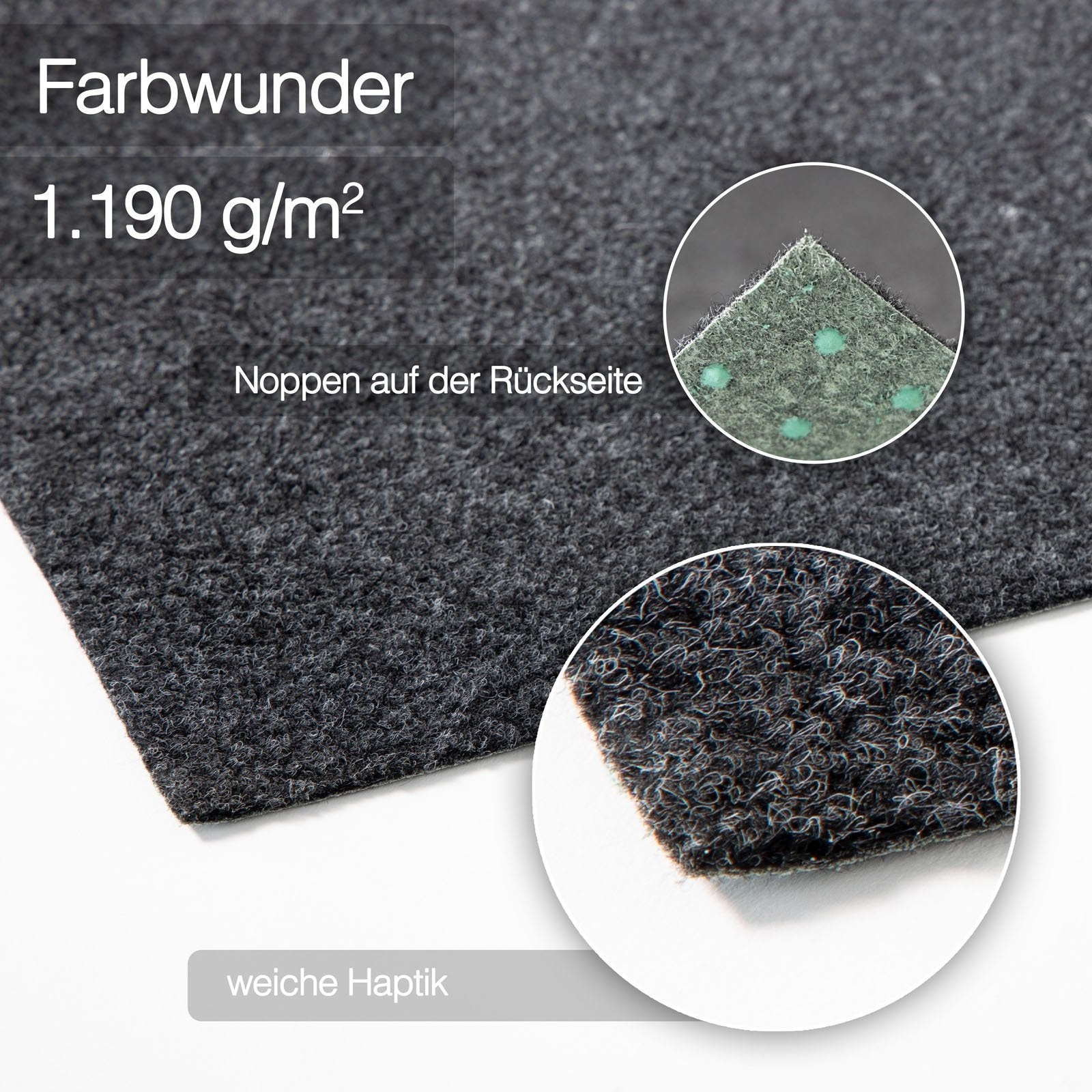 ✂ Tapis de pelouse Farbwunder Pro | Noir