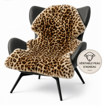 Peau de mouton design | Audrey | Véritable peau d'agneau 100 % laine de mouton | Douce & naturelle