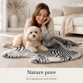Peau de mouton design | Audrey | Véritable peau d'agneau 100 % laine de mouton | Douce & naturelle