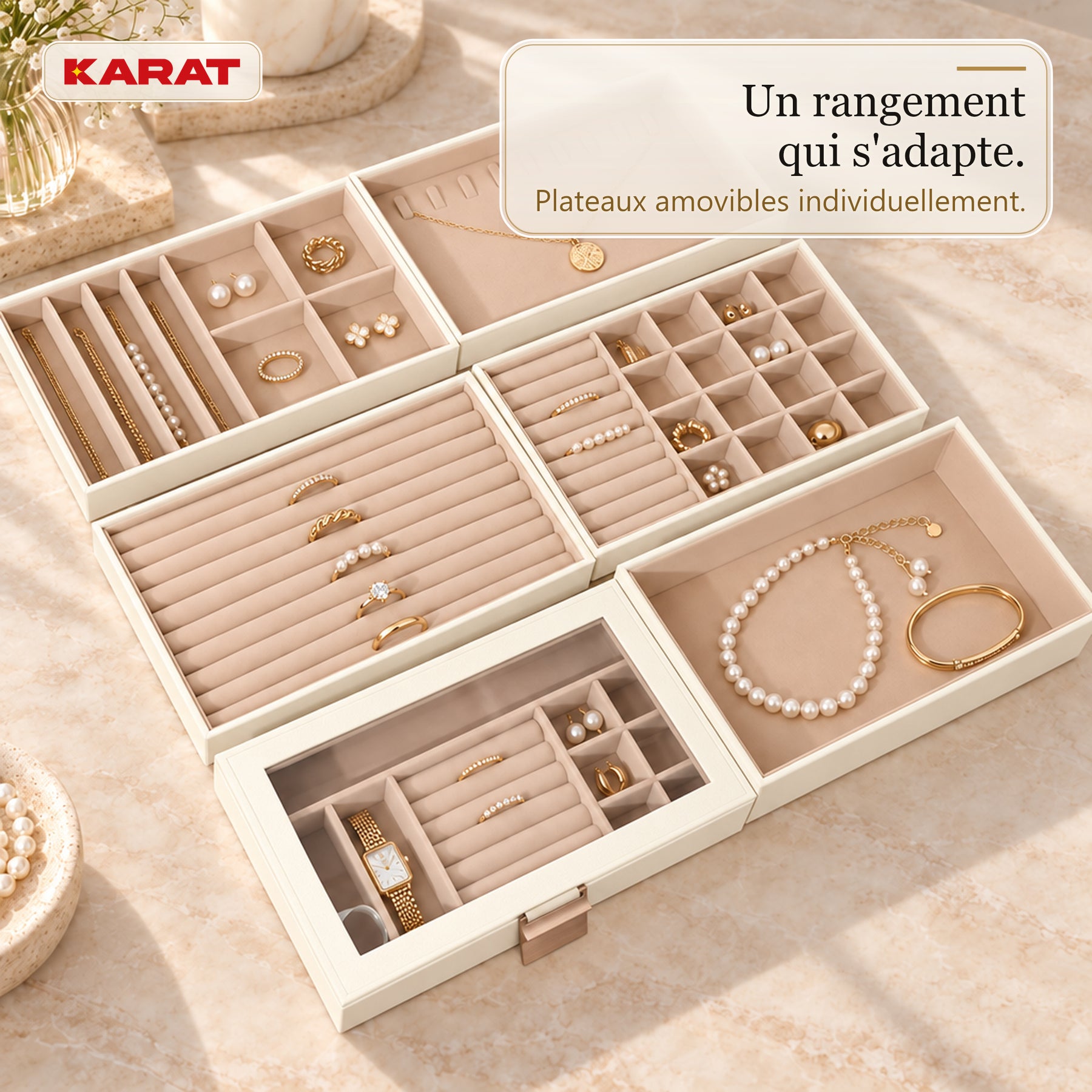 A1_Blanc crème - 6 niveaux