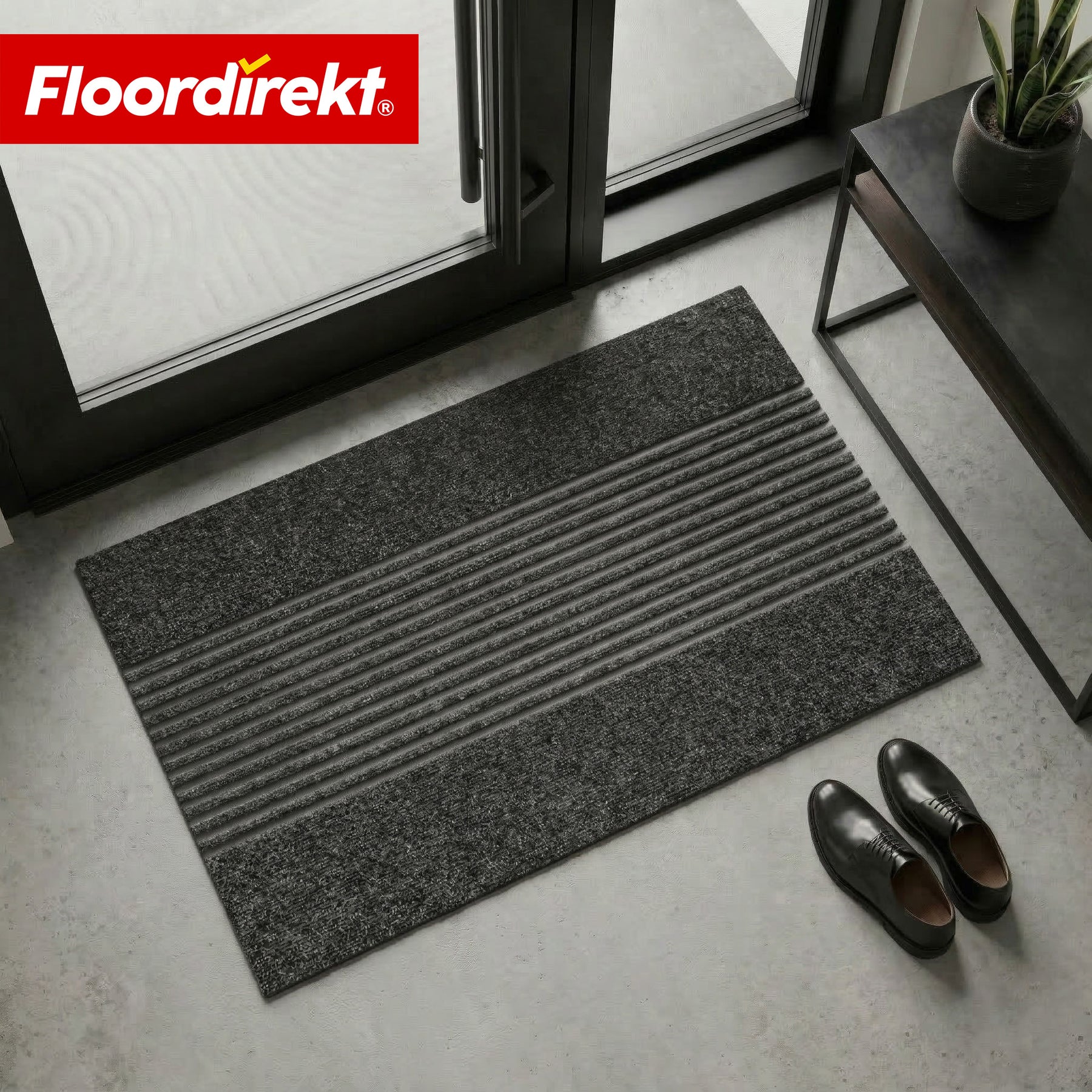Tapis d’entrée | Circa | Tapis de porte lavable pour intérieur & extérieur | Tapis antidérapant avec dos en TPE
