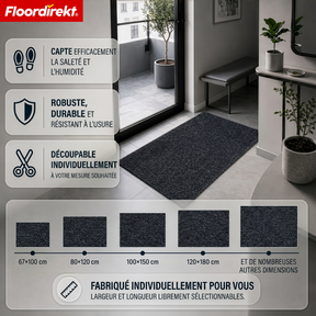 Tapis d’entrée | Hong Kong Pro | Tapis de propreté avec dos en TPE, robuste & antidérapant