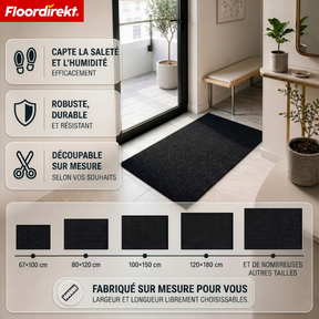 Tapis d’entrée | Hong Kong Pro | Tapis de propreté avec dos en TPE, robuste & antidérapant
