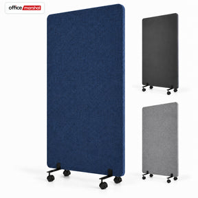 Cloison acoustique mobile sur roulettes | Silent Stand | Séparateur d'espace en polyester | 3 tailles