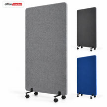Cloison acoustique mobile sur roulettes | Silent Stand | Séparateur d'espace en polyester | 3 tailles