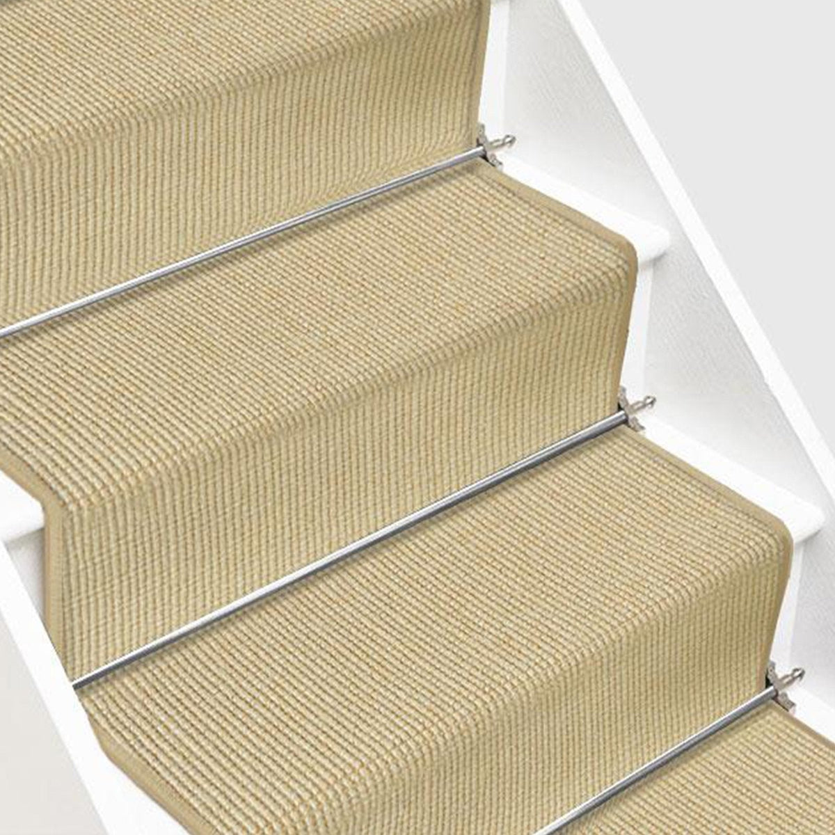 ✂ Tapis d'escalier en sisal sur mesure | Sylt | Nombreuses couleurs