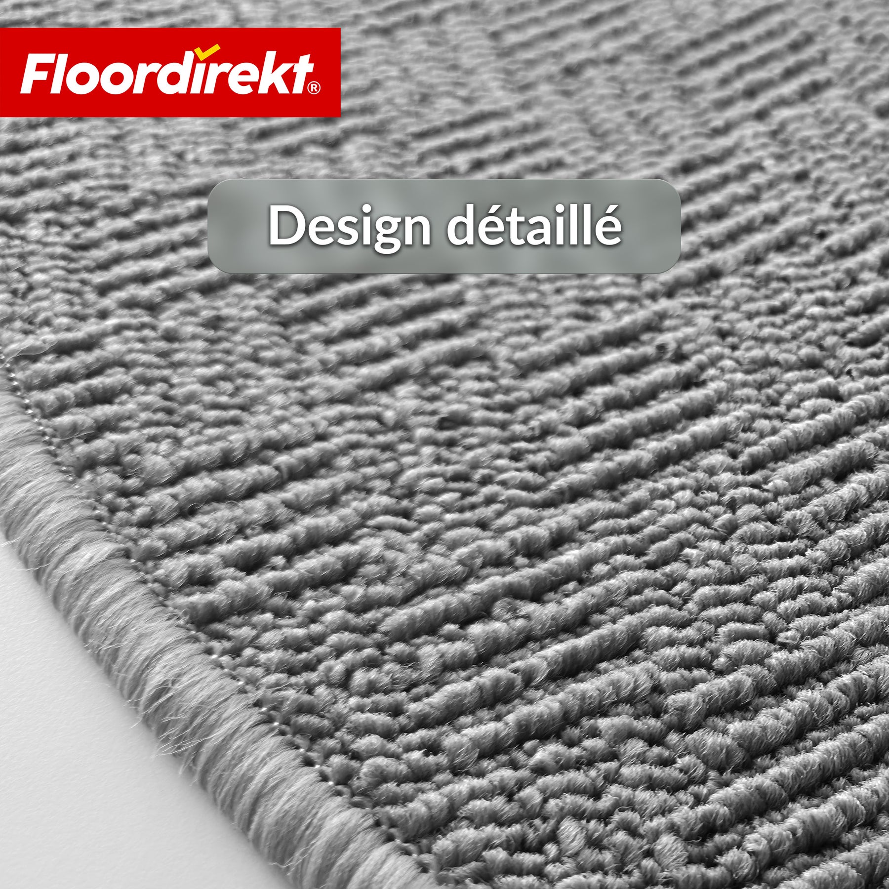 Tapis de marche | Monaco | Tapis d’escalier antidérapant en polypropylène, robuste, insonorisant et facile d’entretien en forme semi-circulaire