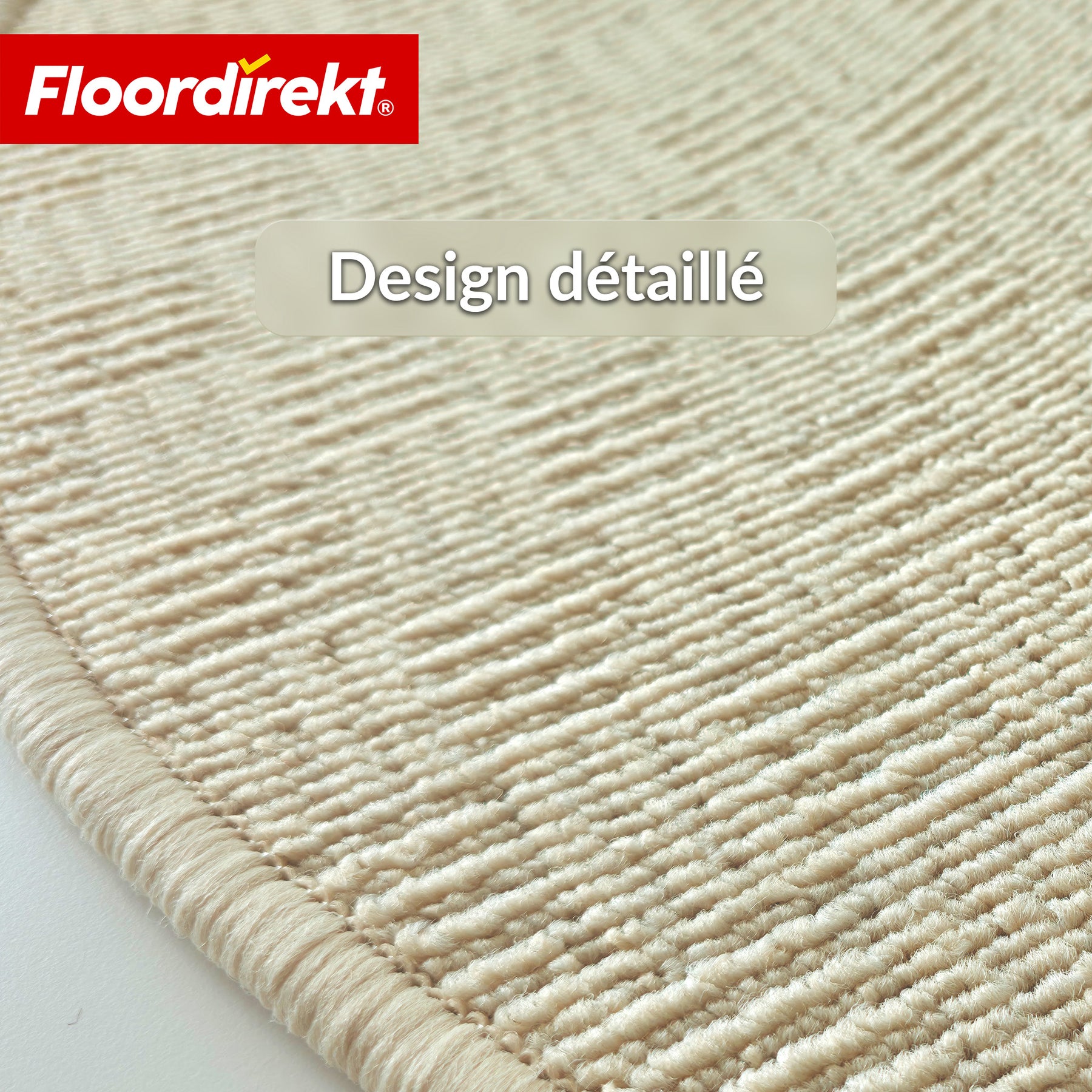 Tapis de marche | Monaco | Tapis d’escalier antidérapant en polypropylène, robuste, insonorisant et facile d’entretien en forme semi-circulaire