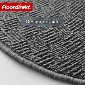Tapis de marche | Monaco | Tapis d’escalier antidérapant en polypropylène, robuste, insonorisant et facile d’entretien en forme semi-circulaire