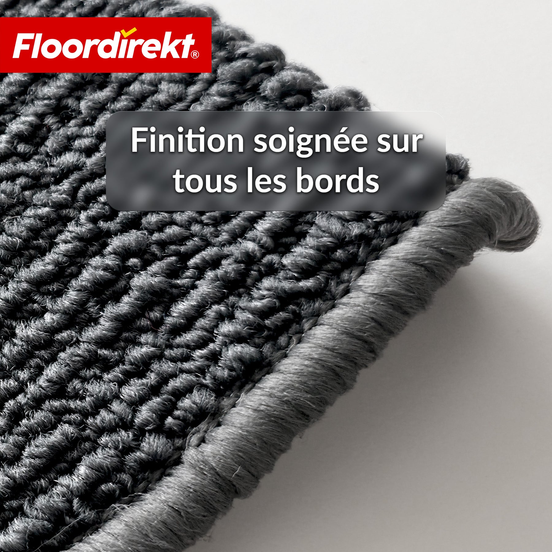 Tapis de marche | Monaco | Tapis d’escalier antidérapant en polypropylène, robuste, insonorisant et facile d’entretien en forme semi-circulaire