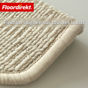 Tapis de marche | Monaco | Tapis d’escalier antidérapant en polypropylène, robuste, insonorisant et facile d’entretien en forme semi-circulaire