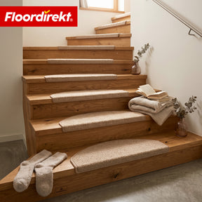 Tapis de marche | Monaco | Tapis d’escalier antidérapant en polypropylène, robuste, insonorisant et facile d’entretien en forme semi-circulaire