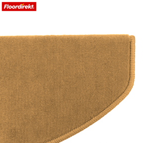 Tapis de marche en velours | Wien | Demi-lune antidérapant en polypropylène robuste | Protection d’escalier, insonorisant & antistatique | Disponible en 4 couleurs modernes