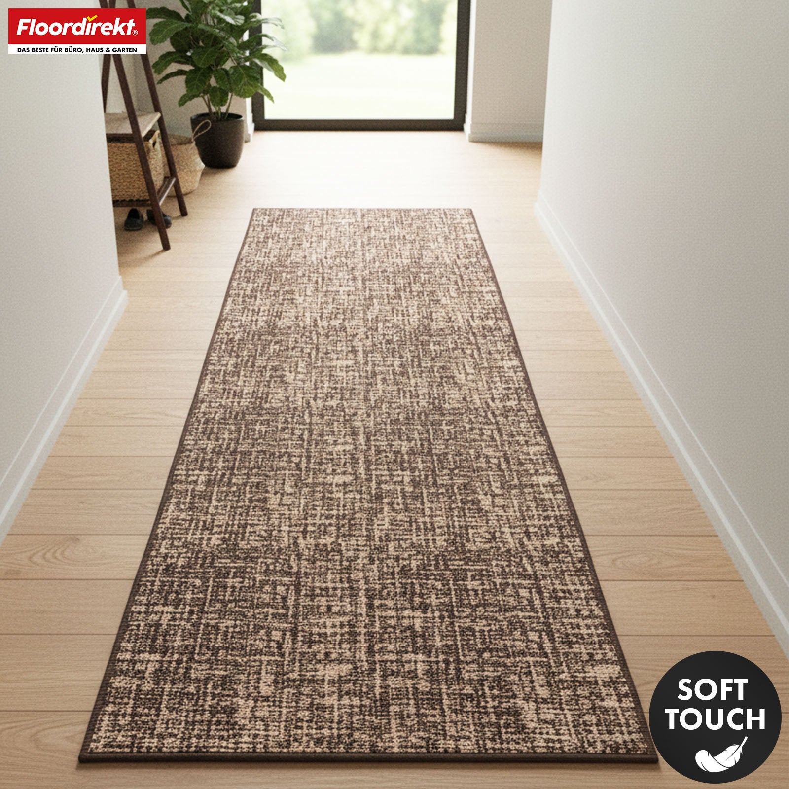 Tapis coureur | Tessaro | Tapis moderne pour couloir, cuisine et entrée | Antidérapant, facile à entretenir & durable | Disponible en plusieurs couleurs