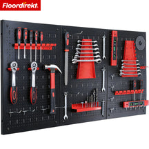 Mur à outils | Parker | Panneau perforé en métal avec accessoires | Support à outils pour atelier et garage