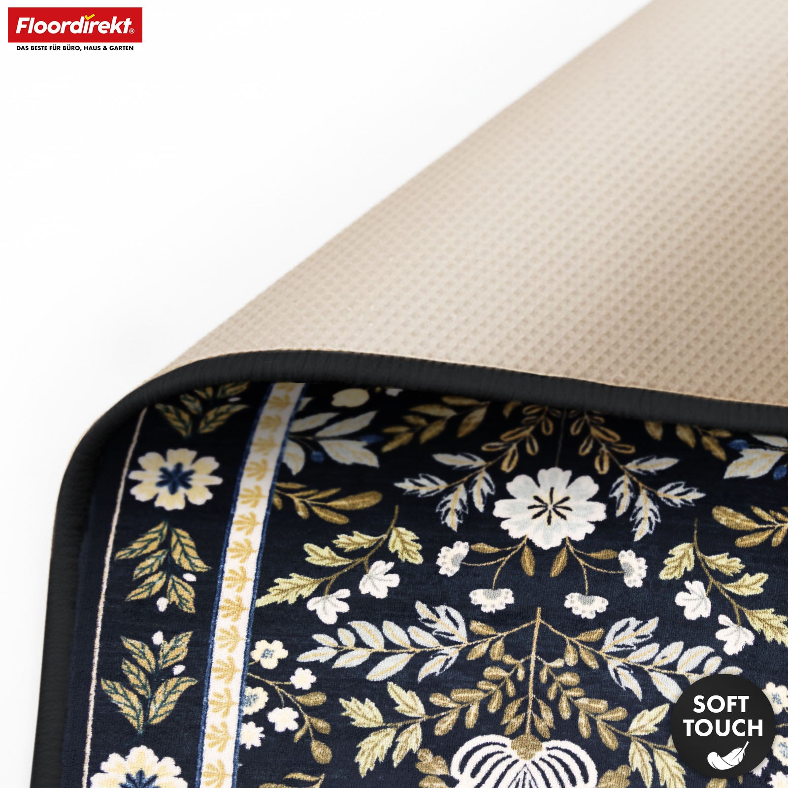 Tapis de salon | Aristo | Tapis élégant au motif floral classique | Antidérapant, durable & facile d’entretien | Disponible en plusieurs tailles