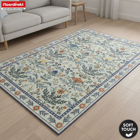 Tapis de salon | Cascada | Tapis élégant à motif floral aux couleurs harmonieuses | Antidérapant, résistant & facile d’entretien | Disponible en plusieurs tailles