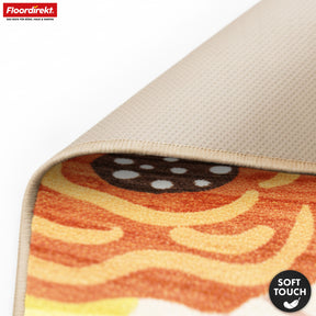 Tapis de salon | Fleur | Tapis moderne à motif floral coloré | Antidérapant, résistant & facile d’entretien | Disponible en plusieurs tailles