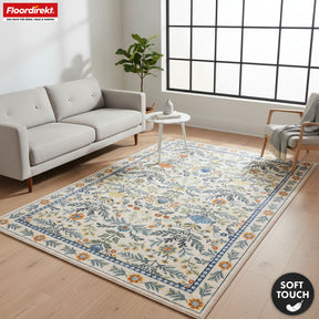 Tapis de salon | Orientalis | Tapis classique au motif floral oriental | Antidérapant, résistant & facile d’entretien | Disponible en plusieurs tailles