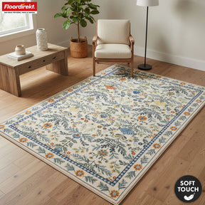 Tapis de salon | Orientalis | Tapis classique au motif floral oriental | Antidérapant, résistant & facile d’entretien | Disponible en plusieurs tailles