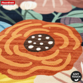 Tapis de salon | Tropica | Tapis moderne à motif floral tropical | Antidérapant, résistant & facile d’entretien | Disponible en plusieurs tailles