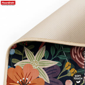 Tapis de salon | Tropica | Tapis moderne à motif floral tropical | Antidérapant, résistant & facile d’entretien | Disponible en plusieurs tailles