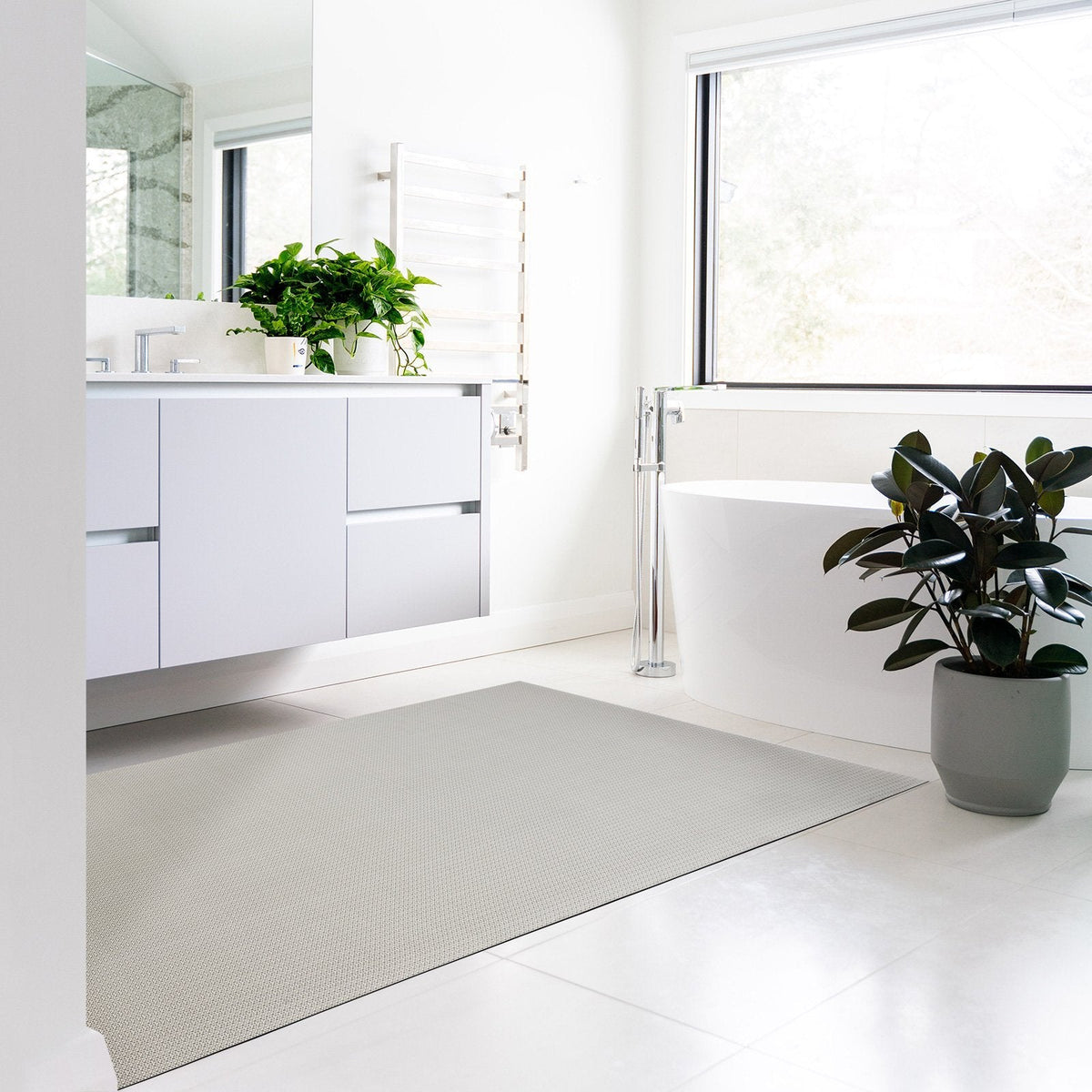 ✂ Tapis de bain en vinyle | Diverses tailles et couleurs | Antidérapant