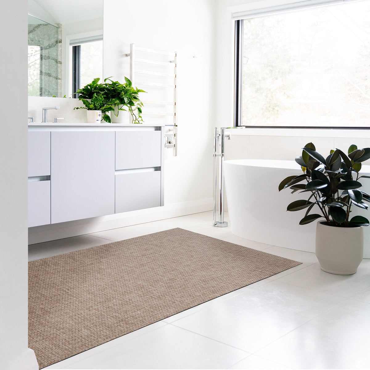 ✂ Tapis de bain en vinyle | Diverses tailles et couleurs | Antidérapant