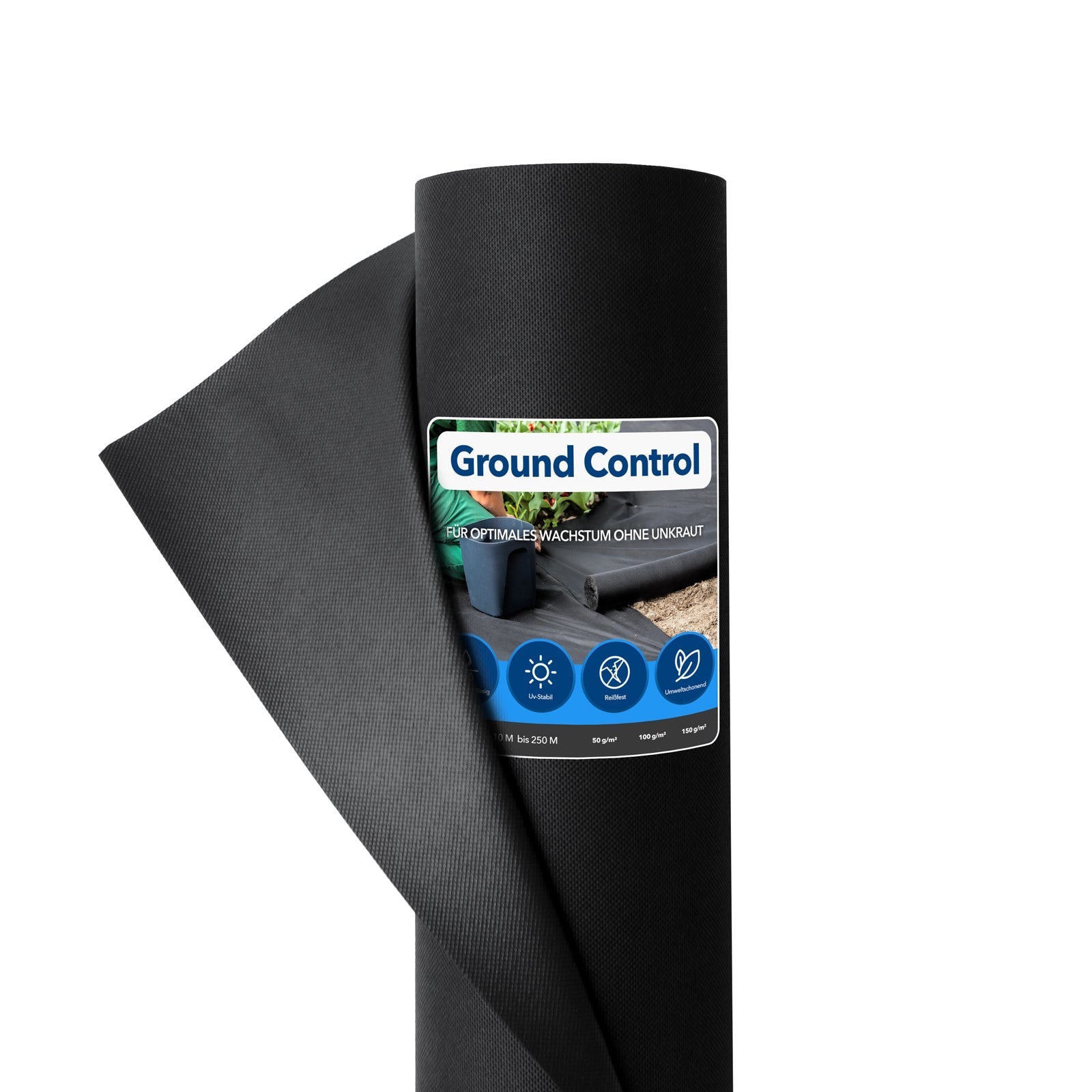 ✂ Lutte contre les mauvaises herbes Lutte au sol | Noir | Jusqu'à 150 g/m² | Coupe individuelle