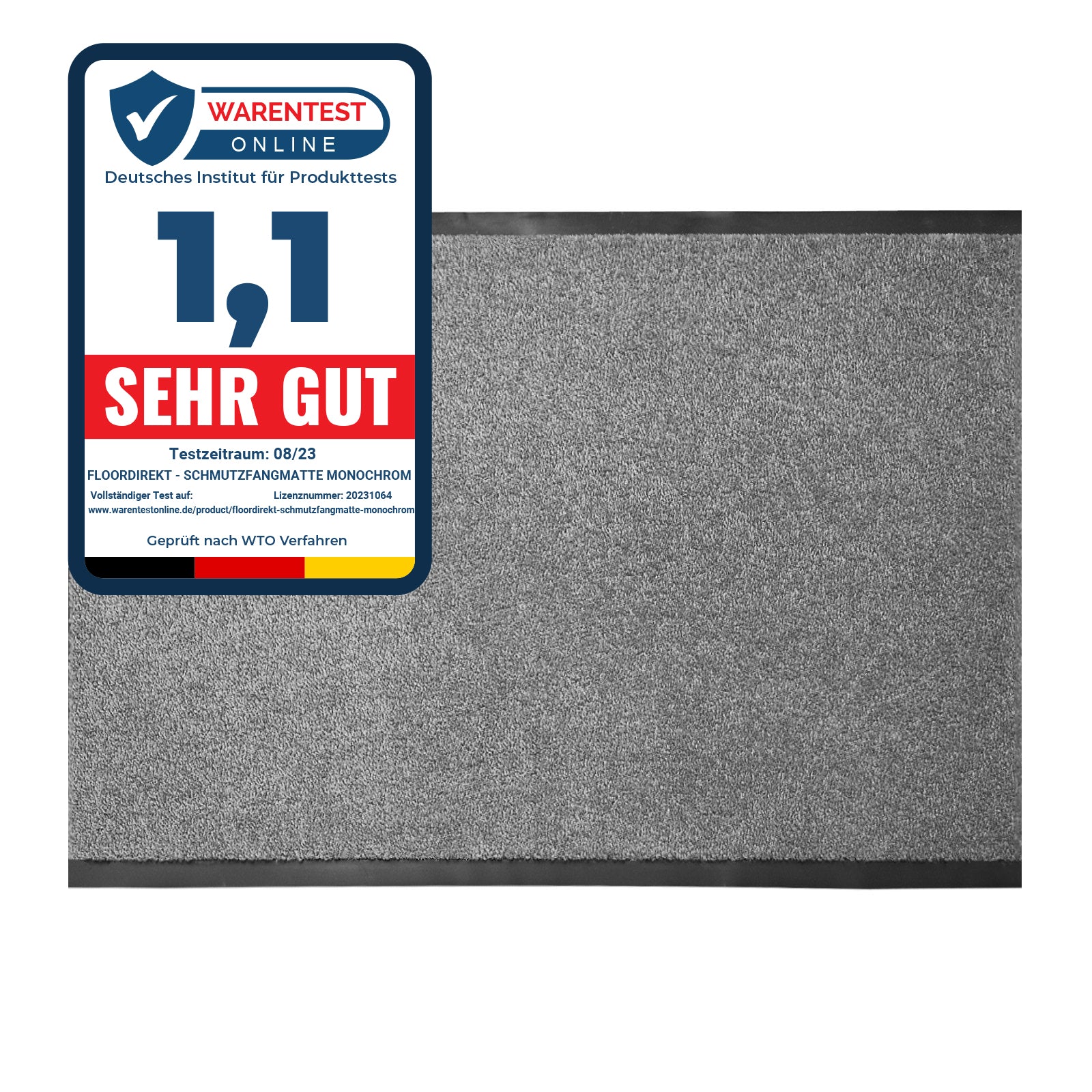 ✂ Tapis anti-saletés Monochrom | Couleurs brillantes | Sur mesure