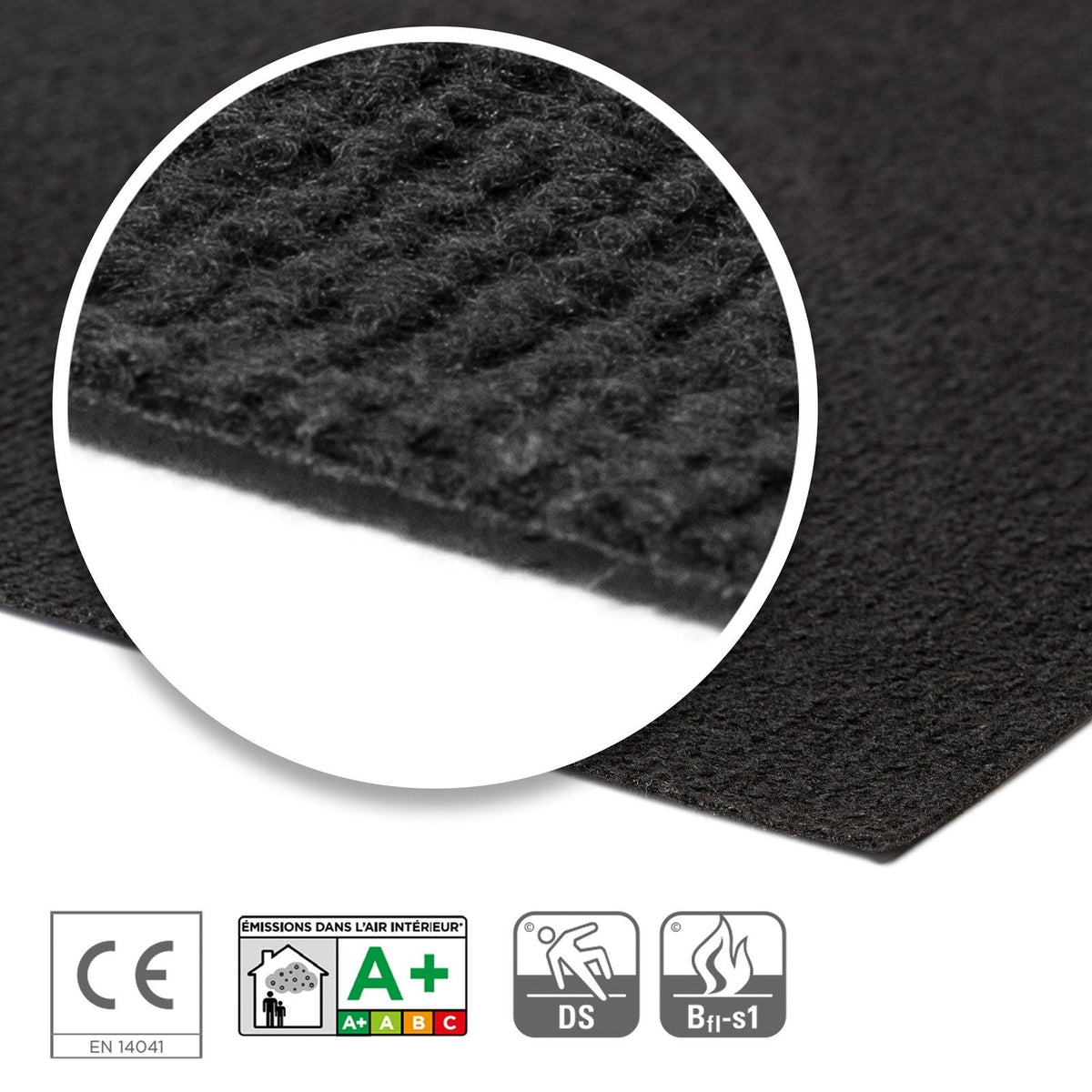 ✂ Tapis pour événements et salons sur mesure | Sintra | 2 largeurs | 21 couleurs