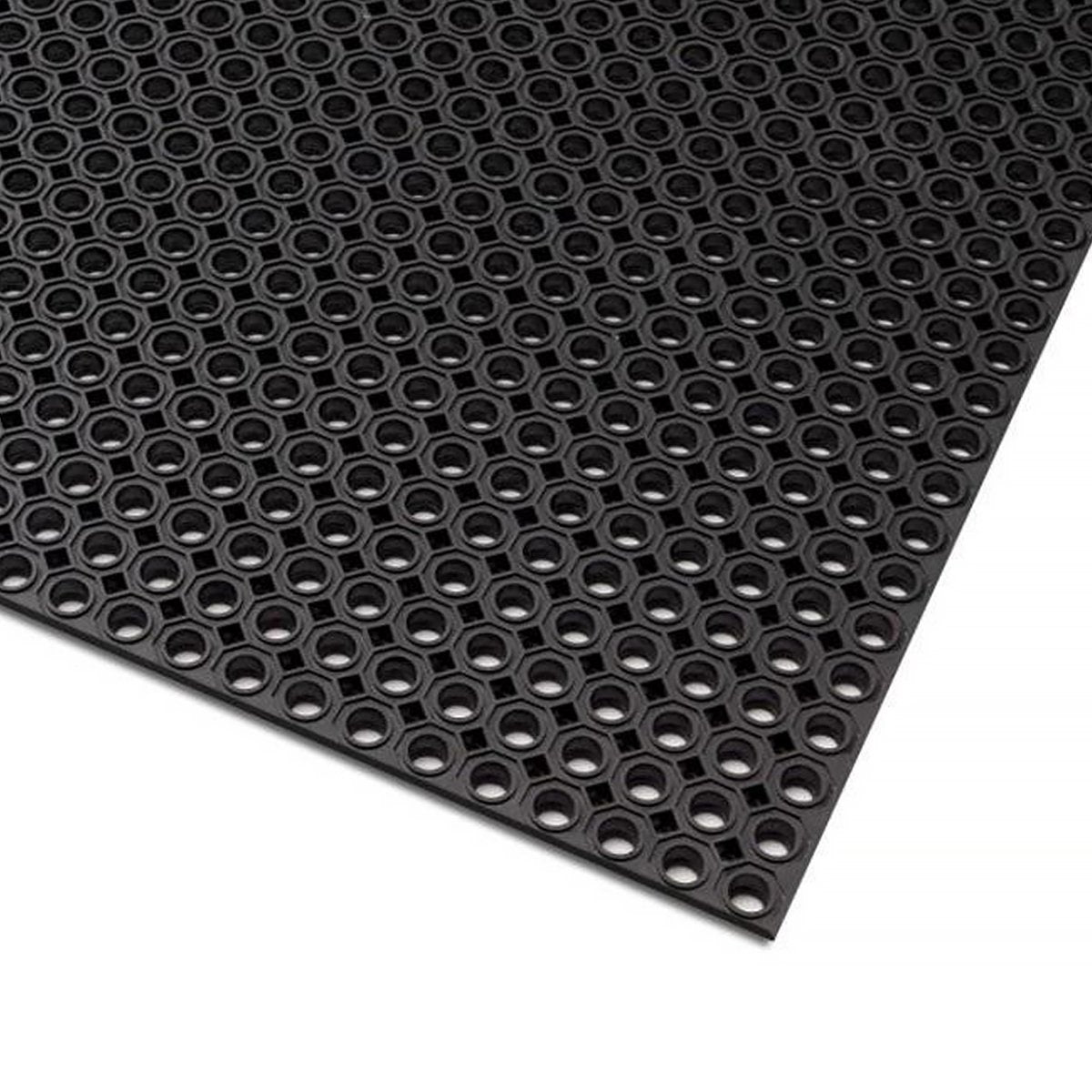✂ Tapis en caoutchouc à anneaux | Octo Roll | Largeur: 100 cm | Epaisseur: 13 mm | Découpé sur mesure