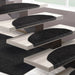 Sisal-Stufenmatte Tiger-Eye Semicirculaire oder eckig 3 Farben | Anthracite