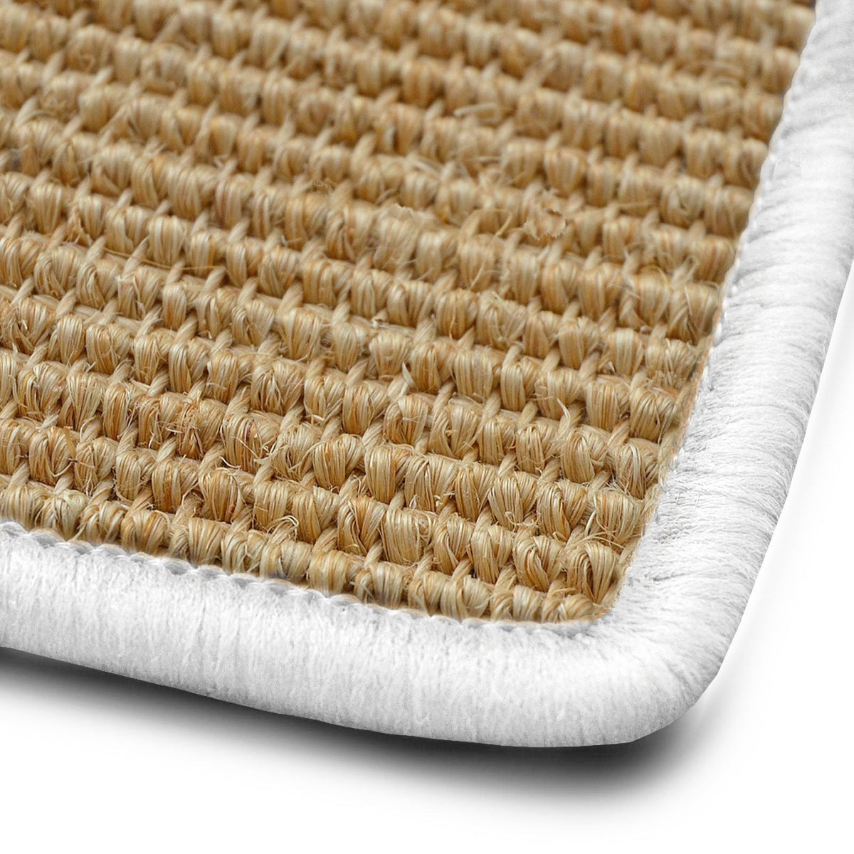 ✂ Tapis en Sisal sur mesure | Salvador naturel | chaîne dans la couleur désirée